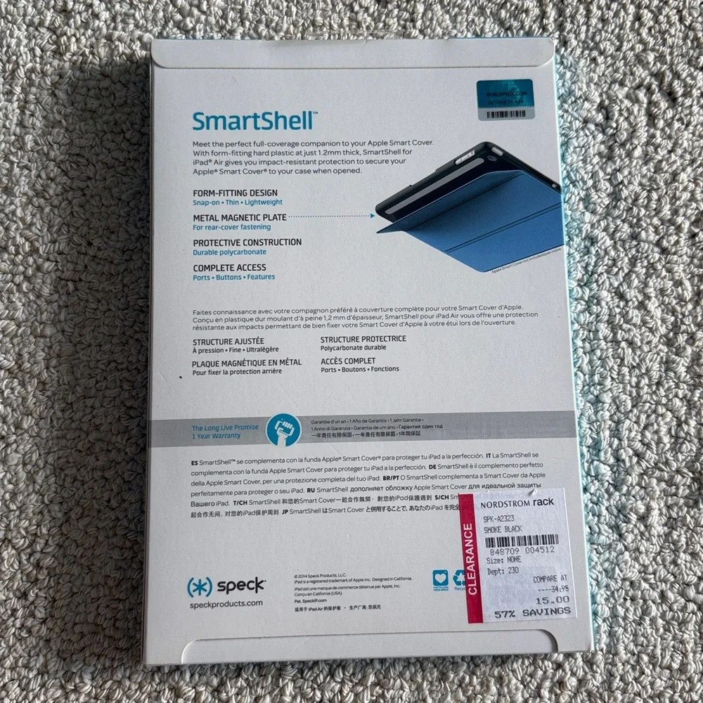 Speck SmartShell iPad Air Cover - grey